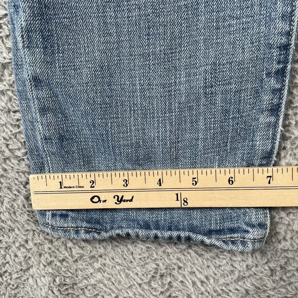 Levis 501 Jeans Mens 29x32 Light Wash Straight Leg Button Fly Denim - Picture 8 of 10